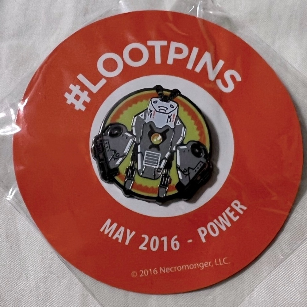 🍄Vintage NEW #Lootpins Loot Crate May 2016 POWER Enamel Pin Collectible